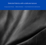 Dark Brown Men's Fashion PU Leather Backpack - Large Capacity 42cm Laptop Rucksack for University, Travel and Casual Business Use - Side View