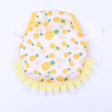 Yellow Pineapple 4 Pack Hen Saddle Aprons for Backyard Chickens - Feather Protector for Poultry - Back Protection from Roosters - 22x23cm