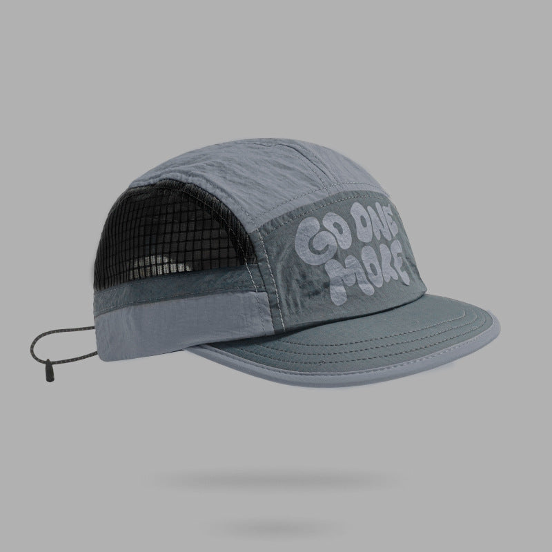 Grey UPF 50+ Quick-Dry Outdoor Sun Hat with Breathable Mesh - Lightweight Adjustable Cap for Hiking, Camping and Fishing in the Australian Sun