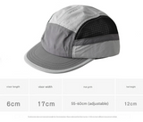 Grey UPF 50+ Quick-Dry Outdoor Sun Hat with Breathable Mesh - Lightweight Adjustable Cap for Hiking, Camping and Fishing in the Australian Sun - 45-Degree Angle