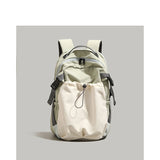 Green Minimalist Laptop Backpack Large Capacity 43cm for Men and Women - Unisex Casual School Bag for Uni and Work
