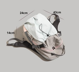 Green Minimalist Laptop Backpack Large Capacity 43cm for Men and Women - Unisex Casual School Bag for Uni and Work - Front View