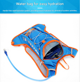Black Lightweight Outdoor Sports Backpack Breathable Hiking Daypack Compact Running Cycling Bag with Bungee Storage 45cm for Travel - Side View