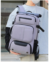 Large Capacity Convertible Travel Backpack - 16" Laptop Compartment, Shoe Pouch & USB Port(blue)