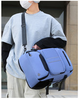 Large Capacity Convertible Travel Backpack - 16" Laptop Compartment, Shoe Pouch & USB Port(black)
