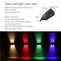 Solar Powered Up and Down Wall Light(colorful light)