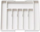 White Adjustable Cutlery Tray (33-57cm)