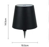 Black Cordless Tri-Color Wine Bottle LED Lamp