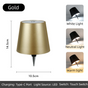Gold Cordless Tri-Color Wine Bottle LED Lamp