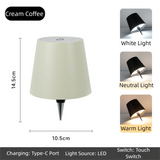 Cream-Coffee Cordless Tri-Color Wine Bottle LED Lamp