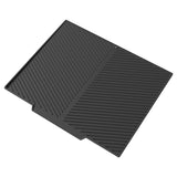2PC Black Multi-Use Drain Mat (37x27 cm) – Non-Slip Heat Protection for Dish Drying & Prep