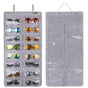 16 Slot Grey Felt Hanging Sunglass Organizer(40 * 80 CM) – Foldable Wall Mount Eyewear Storage Rack