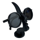3-Pack Black Abstract Face Eyewear Stand – Sculptural Desk & Nightstand Display (13.7 * 5CM) - Front View
