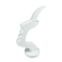 3-Pack White Abstract Face Eyewear Stand – Sculptural Desk & Nightstand Display (13.7 * 5CM)