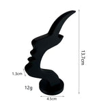 3-Pack White Abstract Face Eyewear Stand – Sculptural Desk & Nightstand Display (13.7 * 5CM)