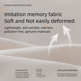 6-Piece Black Memory Fabric Travel Compression Packing Cubes Set - Waterproof, Anti-Wrinkle Luggage Organizer & Space Saver - Top-Down View