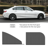 4PCS Car Curtain Screen Mosquito Net for Sedan(2 Front + 2 Rear) - Anti-mosquito Shade in Summer, Sun Protection Ventilation Heat Insulation