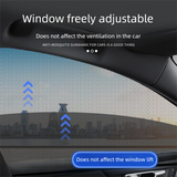 4PCS Car Curtain Screen Mosquito Net for Sedan(2 Front + 2 Rear) - Anti-mosquito Shade in Summer, Sun Protection Ventilation Heat Insulation - Front View