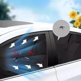 4PCS Car Curtain Screen Mosquito Net for Sedan(2 Front + 2 Rear) - Anti-mosquito Shade in Summer, Sun Protection Ventilation Heat Insulation - Side View