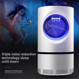 2-Pack Silent UV LED Mosquito Killer Lamp - Indoor Physical Insect Trap & Fly Catcher with USB Power for Home - Side View