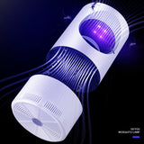 2-Pack Silent UV LED Mosquito Killer Lamp - Indoor Physical Insect Trap & Fly Catcher with USB Power for Home - Top-Down View