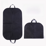2-Pack Travel Long Dress Garment Carrier Bag Suit Bags(60×100CM) -  Non-Woven Dust Cover, Foldable Hanging Clothes Storage Bag with Reinforced Handle