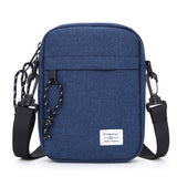 Blue Mini Streetwear Oxford Cloth Crossbody Bag - Ultra-Light (200g) Fashion Sling Pack, Fits 8-inch Tablet