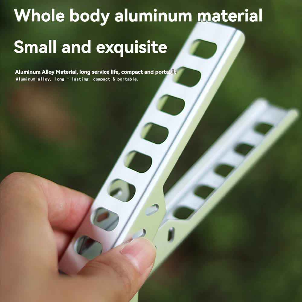 4-Pack Sliver Outdoors Home Alloy Anti-Scald Pot Clip - Ultralight Bowl Grippe for Camping BBQ Microwave Plate Retrieval and Hot Cookware