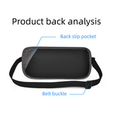 Orange RFID Blocking Slim Anti-Theft Fanny Pack for Outdoor Travel - Hidden Money Belt for Passport, Documents & Cash