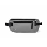 Light Grey RFID Blocking Slim Anti-Theft Fanny Pack for Outdoor Travel - Hidden Money Belt for Passport, Documents & Cash