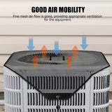 2-Pack Ventilated Resin Mesh Outdoor Air Conditioner Cover(71x71cm / 28x28inch) - Anti-Sun Heat Reduction AC Unit Net for Exterior Use