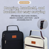 2-Pack Plaid Pattern Insulated Lunch Bag Set(Black & White) - Oxford Cloth Tote with Thermal Aluminum Foil, Large Capacity for Work and Picnic - Top-Down View