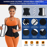 Silver Ion Sauna Waist Trainer for Women(Size S) - 2-in-1 Zipper and Hook/Eye Sweat-Wicking Sports Girdle, Postpartum Fitness Shapewear - Side View