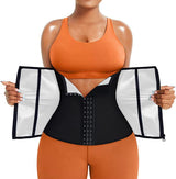 Silver Ion Sauna Waist Trainer for Women(Size 2XL) - 2-in-1 Zipper and Hook/Eye Sweat-Wicking Sports Girdle, Postpartum Fitness Shapewear