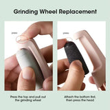 Pink Wireless Electric Foot Grinder With Two Heads - Automatic Pedicure Tool for Removing Callus and Dead Skin, Portable Small Handheld Design & USB Rechargeable