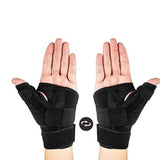 One Pair Adult Breathable Thumb Spica Splint Wrist Brace(Left & Right Hand) - Support and Stabilization for Sports Injuries, Training, and Recovery - Side View