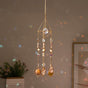 Solar Cone Faceted Crystal Suncatcher - Natural Agate & Handcrafted Prism for Light Decoration