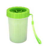 Pink Small Size Quick & Easy-Clean Dog Paw Cleaner Cup - PP+TPR Material, Gentle Pet Grooming Tool - Side View