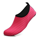#40/41 Rose Red Quick-Dry Aqua Beach Water Shoes for Men and Women - Slip-On Lightweight Breathable Barefoot Swim Socks