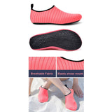 #44/45 Grey Quick-Dry Aqua Beach Water Shoes for Men and Women - Slip-On Lightweight Breathable Barefoot Swim Socks - Side View