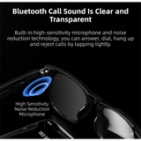 Black Ultra-Light AI Smart Sunglasses - Immersive Stereo Sound, Clear Noise Reduction, IPX Waterproof, Comfortable & Stylish - Front View