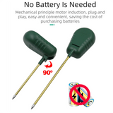 3-in-1 Mechanical Pointer Soil Meter - No Batteries Required, Measures Fertility, Moisture, and pH for Gardening - Front View