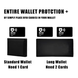Black White Style RFID & NFC Blocking Card Set (5 Pack) - Contactless NFC ID / Credit Card Protection, Anti-Skimming Shield for Wallet - 45-Degree Angle