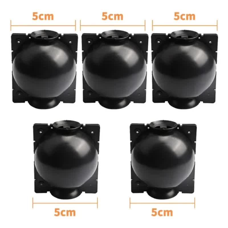5-Pack Black Reusable Plant Air Layering Propagation Pod (Diameter: 5cm) - Anti-Waterlogging Grafting Root Ball Rooting Device for Flower & Fruit Trees