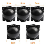 5-Pack Black Reusable Plant Air Layering Propagation Pod (Diameter: 5cm) - Anti-Waterlogging Grafting Root Ball Rooting Device for Flower & Fruit Trees - 45-Degree Angle