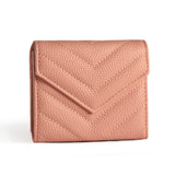 3-Pack Soft PU Rhombus Pattern Quilted Lipstick & Card Holder - Portable & Durable Cosmetic Pouch / Coin Purse (Pink & Purple & Black Large Rhombus Pattern Set)