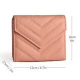 3-Pack Soft PU Rhombus Pattern Quilted Lipstick & Card Holder - Portable & Durable Cosmetic Pouch / Coin Purse (Pink & Purple & Black Large Rhombus Pattern Set)