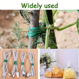 4-Rolls 100M Multifunctional Plastic Steel Twist Tie with Cutter - Sturdy Reusable Plant Support & Climbing Vine Tie - Front View