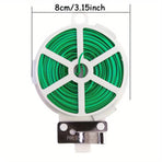 4-Rolls 100M Multifunctional Plastic Steel Twist Tie with Cutter - Sturdy Reusable Plant Support & Climbing Vine Tie