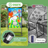Outdoor/Indoor Portable Rugby Toss Game Set - Football Target Frame &  Rugby Toss Activity Toy, Durable & Easy Assembly Sports Equipment